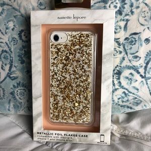 Nanette lepore gold phone case